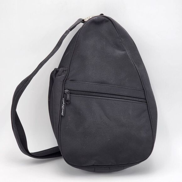 Norm Thompson Black Convertible Crossbody Sling Backpack - Picture 1 of 11